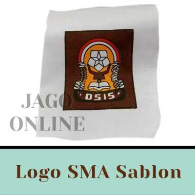Bet Badge Saku Seragam Logo Osis Sekolah SD SMP SMA Bordir Sablon SMA Sablon