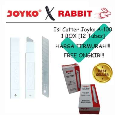 isi cutter joyko a-100 / isi cutter kecil a100 joyko [1 box 12 tubes] Multicolor