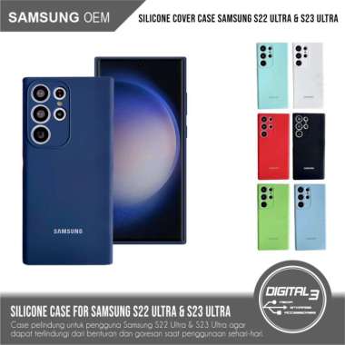 Samsung S22 S23 ULTRA OEM Soft Silicone Case Silikon Full Back Casing S23 Ultra Merah