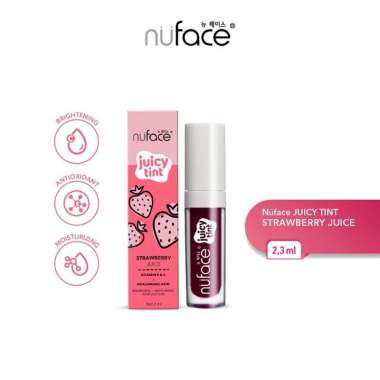 Nuface Juicy Tint lip tint & Nuface sheer lip balm nu face Strawberry lip tint