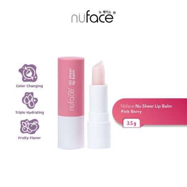 Nuface Juicy Tint lip tint & Nuface sheer lip balm nu face Pink berry lip balm