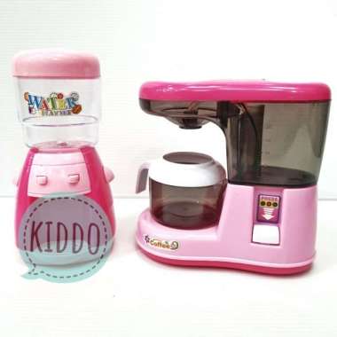 mainan masak mesin kopi coffee maker dan dispenser - kitchen set - u Multicolor