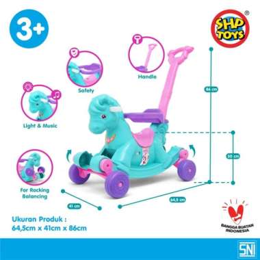 mainan kuda-kudaan dorong anak kp 561 shp toys Multicolor