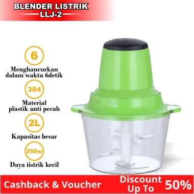 Blender Food Chopper Penggiling Daging Kapsul Mini Mesin Pencacah Sayur Buah Original Low Watt LLJ-2