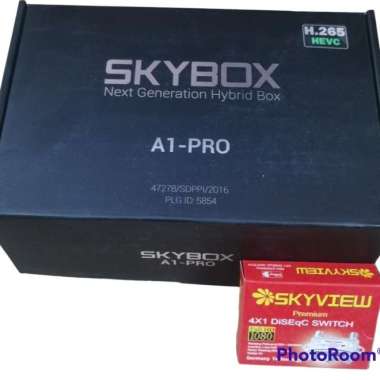 Receiver Skybox A1 Pro Combo DVB-S2 dan DVB-T2 Multicolor