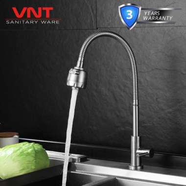 VNT Kran Cuci Piring Flexible Stainless Sink Keran Air Dapur Fleksibel