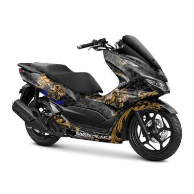 Decal Stiker Full Body Motor Honda PCX 160 / PCX150 Gatotkaca PCX 160 Hitam