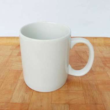 Mug Keramik Putih Polos Kaibon | Gelas Mug souvenir Putih Polos Kaibon