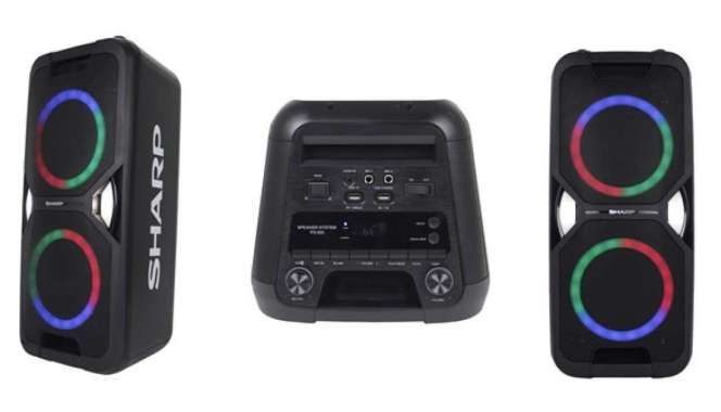 Sharp Karaoke Party Speaker Bluetooth Dual USB FM Sharp PS 925 PS-925