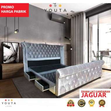 DIVAN DIPAN SANDARAN JAGUAR LACI 160 x 200