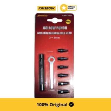 Krisbow Set Hollow Punch 2-5 Mm