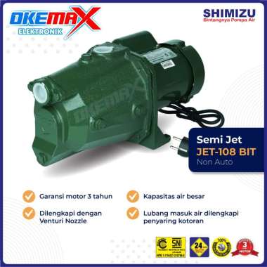 Shimizu Pompa Air Semi Jet non otomatis JET-108 BIT
