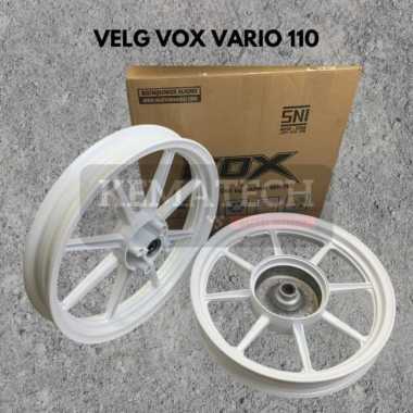 VELG MOTOR VOX PALANG 8 BEAT /SCOOPY /VARIO110 RING 14 (185/215) WHITE Multicolor