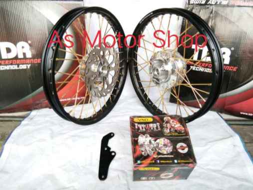 sepaket velg set Tdr 140 x 17 tromol merek vnd original satria fu150 Multicolor