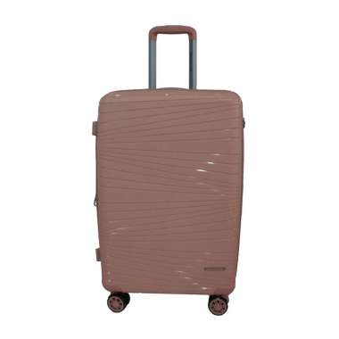 Navy Club Delta Koper Hardcase PP - 4 Roda Putar TSA Lock - Size 28 Inch Rose Gold