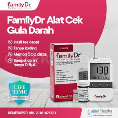 Family Dr Alat Cek Gula Darah / Alat Test Gula Darah Familydr Glucose