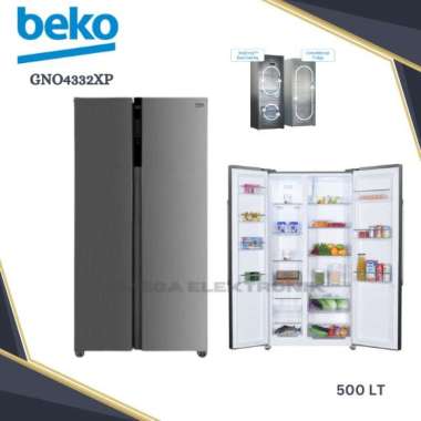 BEKO GNO4332XP Kulkas Lemari Es Inverter Side By Side Kapasitas 500L KULKAS INVERTER