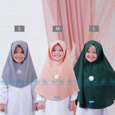 AFNA Khimar Nadira Kids - Jilbab Hijab Kerudung Anak Baby Bayi Remaja Syari instant Wolfis Non Pet X