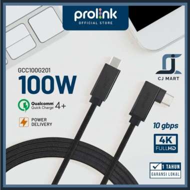 Prolink Charger Cable 100W 10 Gbps Kabel Data Fast Tipe C GCC100G201