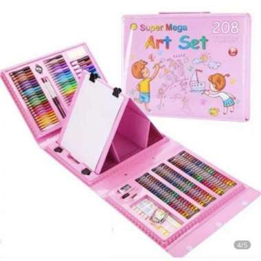 Crayon Super Mega Art Set 208Pcs -Alat Gambar Crayon Super Mega