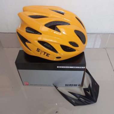 HELM SEPEDA PACIFIC SP PLUS RED SIGNAL SAFETY LIGHT Syte kuning