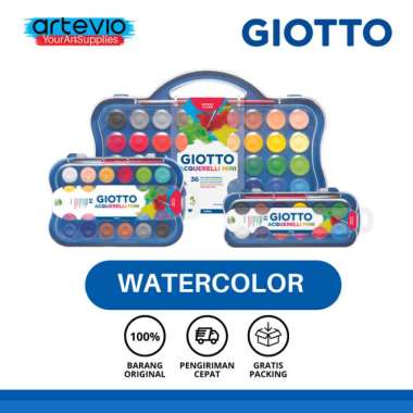 Cat Air / Giotto Acquerelli Watercolor Set / Giotto Watercolour Paint Multicolor