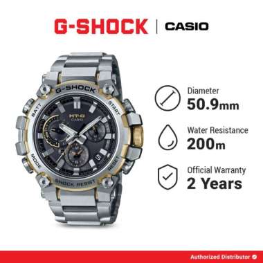 G-Shock Jam Tangan Pria MTG-B3000D-1A9DR Original Analog Silver