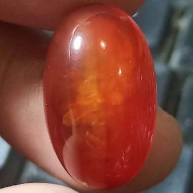 Akik Natural Batu Pandan Kapas Semu Nanas Sutra Merah Lumut OliAntik42