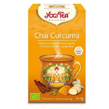 Yogi Tea Organic Chai Curcuma / Turmeric Chai Ayurvedic Blend 17 x 2 Gram
