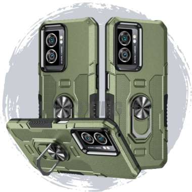 Premium Hard Case Oppo A77 2022 - Casing Oppo A77s Ring Armor OPPO A77S HIJAU