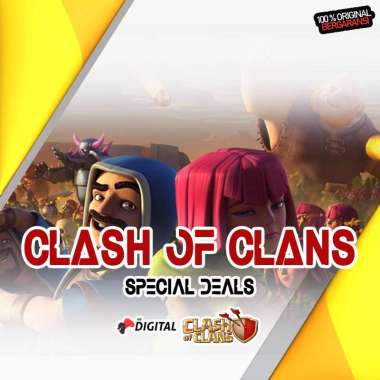 TOP UP Clash of Clans COC GOLD PASS Via ID Player tag