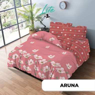KINTAKUN Bedcover Set Rumbai 180 x 200 Flower Aesthetic LITE Microfiber Tinggi 39 cm Aruna