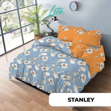 KINTAKUN Bedcover Set Rumbai 180 x 200 Flower Aesthetic LITE Microfiber Tinggi 39 cm Stanley