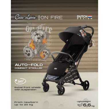 Cocolatte CL-CB 70156 SN On Fire Auto Fold / Kereta Dorong Bayi / Stroller Cabin Size / Stroller Lip