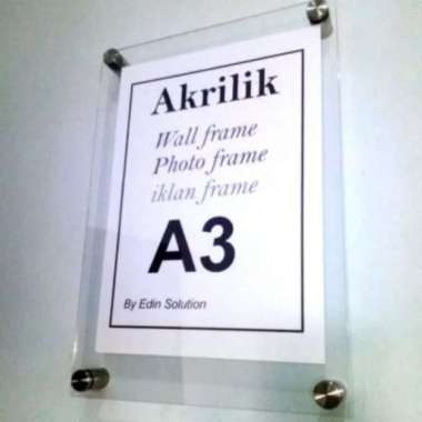 Akrilik Wall Frame ukuran A3