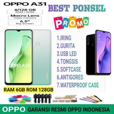 OPPO A31 RAM 6/128GB GARANSI RESMI OPPO INDONESIA Putih bonus