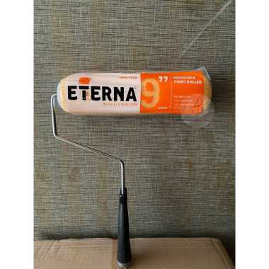 Kuas Roll COPOT ETERNA (KUNING) / Kuas Roller Cat Tembok ETERNA 9”