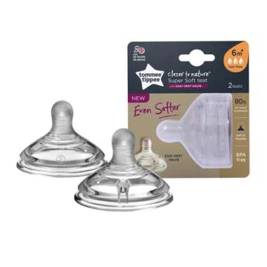 Dot Nipple Tommee Tippee Closer Nature Fast Flow Isi 2 6m 6m+ Multicolor