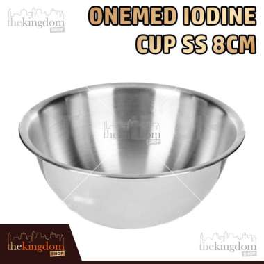 Onemed Iodine Cup SS 8cm Kom Wadah Cawan Stainless Steel Baskom Iodin
