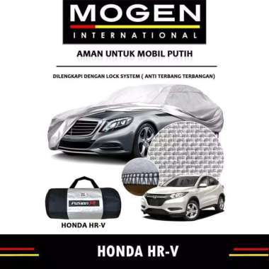 Cover Mobil / Sarung Mobil HRV Merk FUSION R / Cover Mobil Putih Fusion R