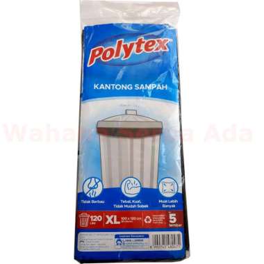 POLYTEX Kantong Plastik Sampah Ukuran Extra Besar XL 100 X 120 cm