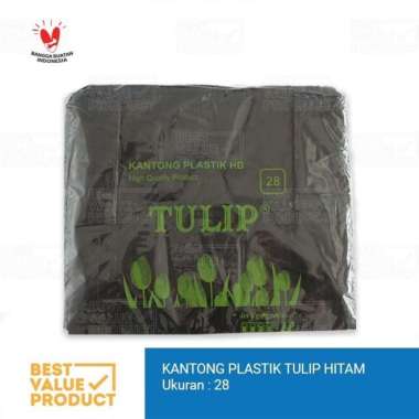 Kantong Kresek 28 TULIP Hitam / Kantong plastik Go Green HD Online