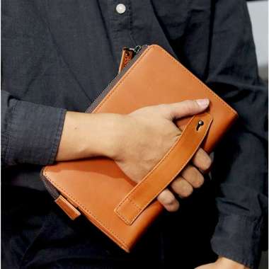 Handbag cowok cewek - Leather goods - Tas Tangan Clutch Pouch Handbag Pria Wanita Mancora Handbag Kulit Sapi Asli Premium