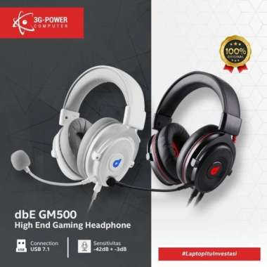 dbE GM500 Noise Cancelling Detachable Mic Professional Headset Gaming Black