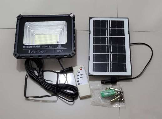 MS-96100A Lampu Sorot Solar Panel 100 Watt Mitsuyama + remote