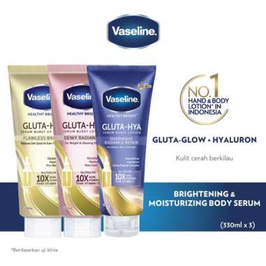 Vaseline Healthy Bright​ Gluta-Glow + Hyaluron 330 mL [Triple Pack]