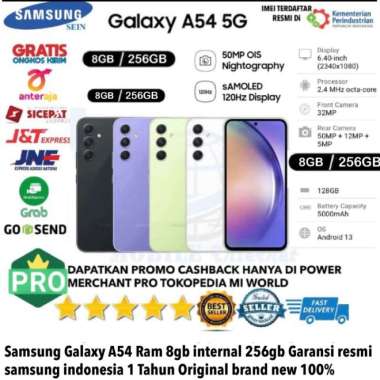 Samsung Galaxy A54 5G 8gb/256gb A 54 5G 8/256 Baru Resmi Sein NO A52s