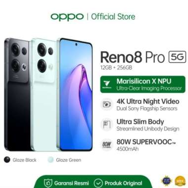 Oppo Reno 8 Pro 5G 12Gb/256Gb Garansi Resmi Oppo Indonesia