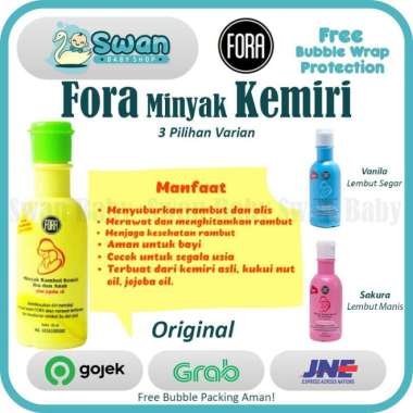 FORA Minyak Kemiri dengan Jojoba oil Penumbuh Rambut dan Alis Bayi Mild & Gentle