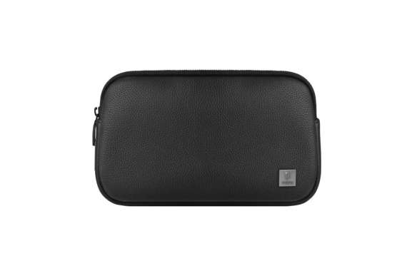 Clutch Bag WiWU Alpha Fingerprint Lock Anti-Theft Accessories Gadget Storage Organizer - Black